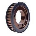 B B Manufacturing QD22L100, Timing Pulley, Steel, Black Oxide,  QD22L100